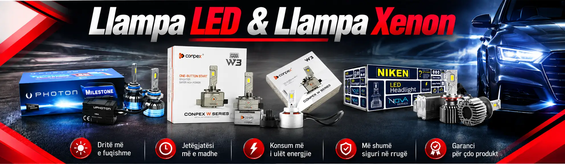 Llampa LED dhe Xenon
